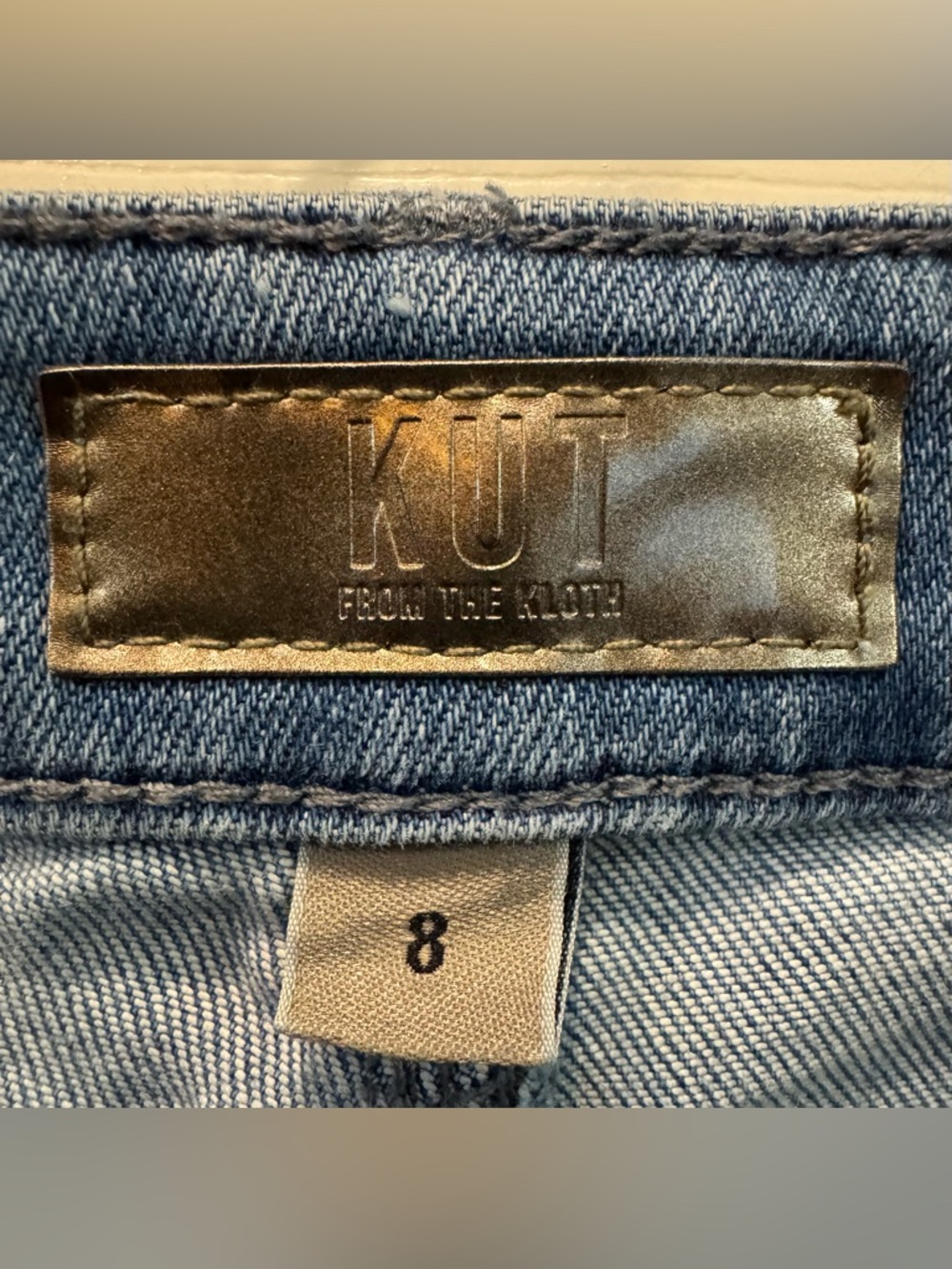 KUT From The Kloth Meg Wide Leg Jeans Women’s Size 8 Blue High Rise Denim - Picture 5 of 13